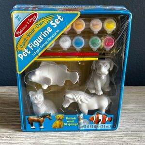 🆕 Melissa & Doug Paint Your Own Pet Figurine Set